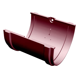 Водосточные системы Водосточные системы Docke Standart Соединитель желобов DOCKE Standard Гранат