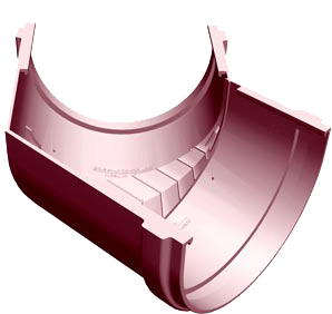Водосточные системы Водосточные системы Docke Standart Угловой элемент 135° DOCKE Standard Гранат