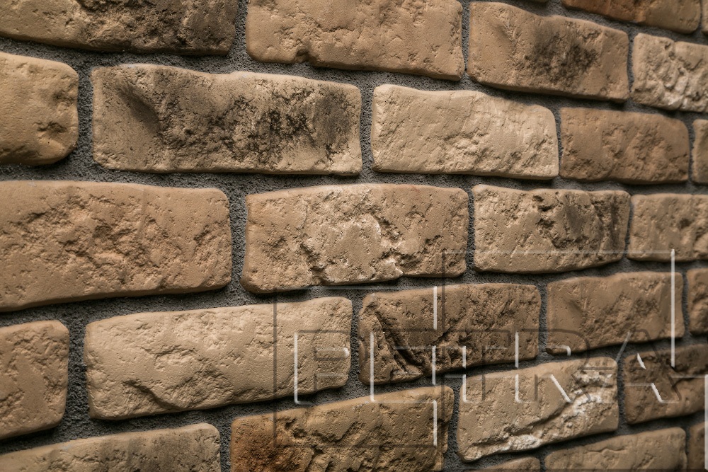 Декоративный камень PETRA рядовой, угловой Угловой декоративный кирпич Petra Угловой элемент PETRA Версальский кирпич