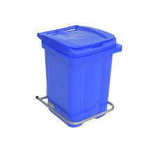 Мусорные контейнеры Пластиковые баки для мусора с крышкой 60 л Пластиковый бак с крышкой 60 л. синий