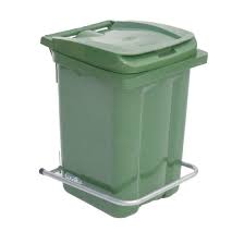 Мусорные контейнеры Пластиковые баки для мусора с крышкой 60 л Пластиковый бак с крышкой 60 л. зеленый