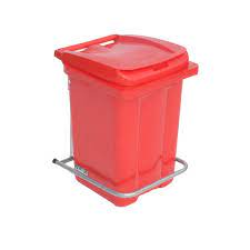 Мусорные контейнеры Пластиковые баки для мусора с крышкой 60 л Пластиковый бак с крышкой 60 л. красный