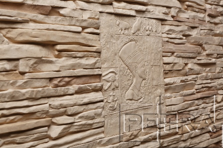Декоративный камень PETRA рядовой, угловой Декоративный камень Petra Спарта Декоративный камень PETRA элемент Нефертити